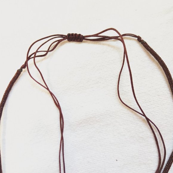 Unisex Beautiful Golden sheen Obsidian string pendant - Picture 2 of 11